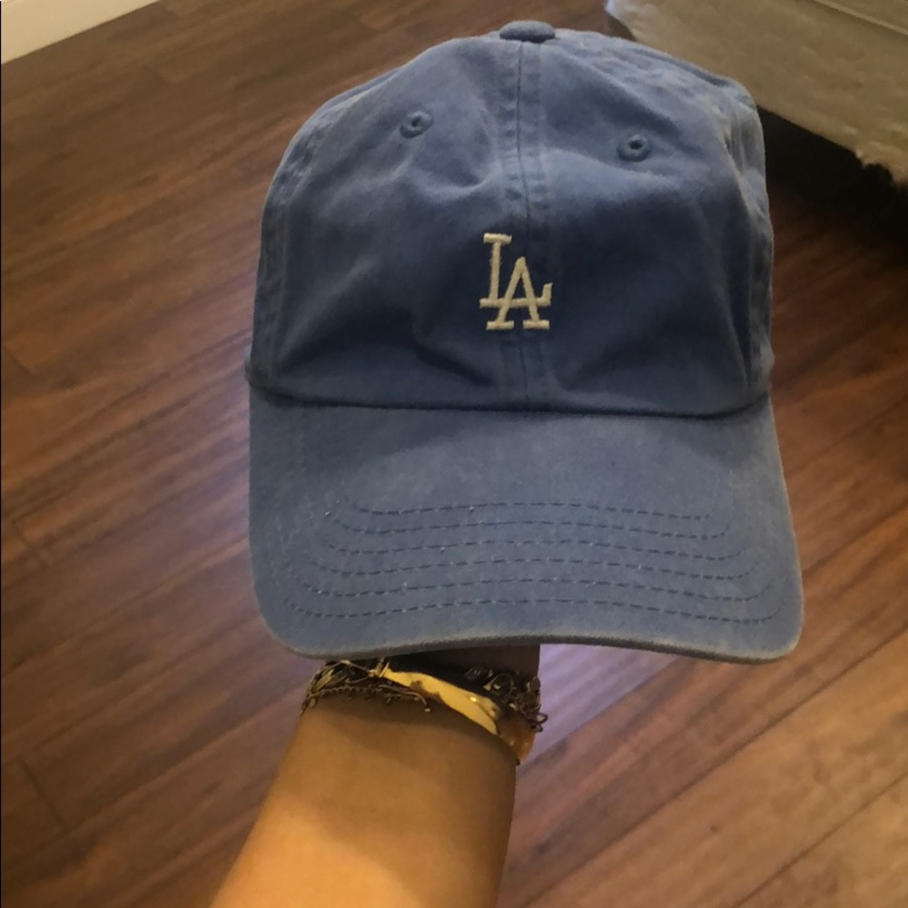 LA baby blue cap